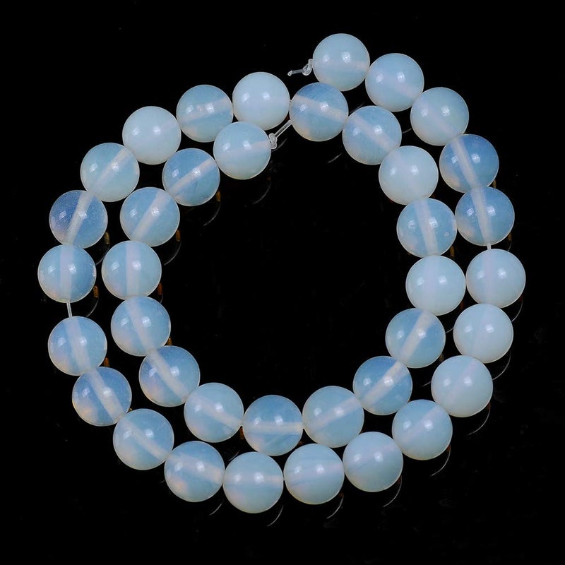 STAR LOONG Natural Stone Beads 4mm Opal Gemstone Round Loose Beads Crystal Energy Stone Healing Power for Jewelry Making DIY,1 Strand 15" - Image 3